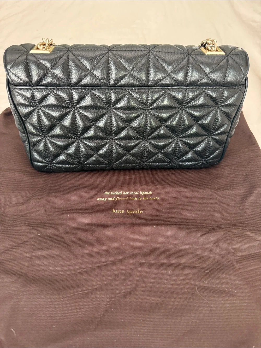 Kate Spade Black Leather Shoulder Bag